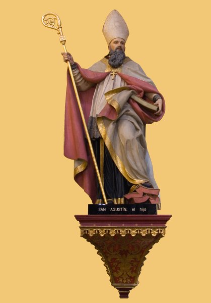02-sanagustin2018 copy.jpg - Imagen de San Agustín, obra de José Luján Pérez realizada en 1808.